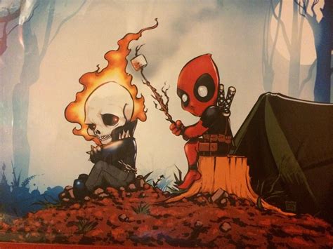 "Deadpool & [Ghost Rider] go Camping!" by Danny Silva; $10-20 ...