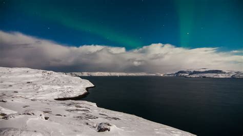 Aurora Borealis above the North Pole, Greenland image - Free stock ...