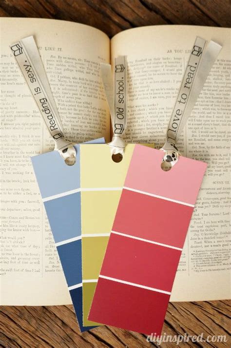 Paint Color Sample Bookmarks | Creative diy bookmarks, Paint sample ...