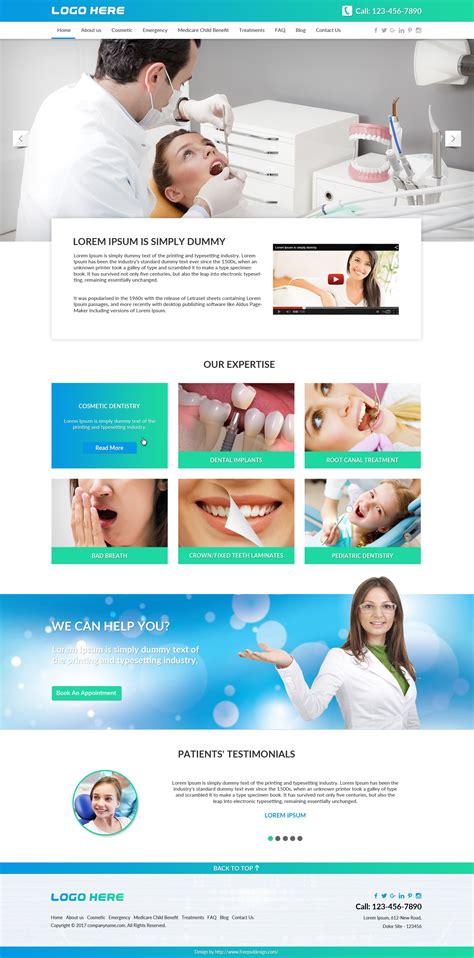 Dentist Website Template