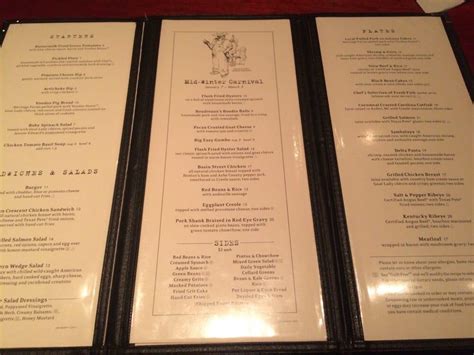 Menu at Lucky 32 Southern Kitchen restaurant, Cary