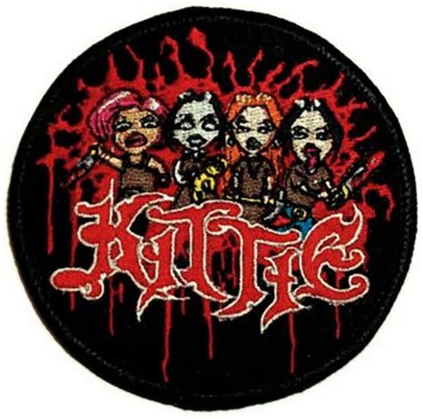 Kittie Iron-On Patch Cartoon Logo – Rock Band Patches