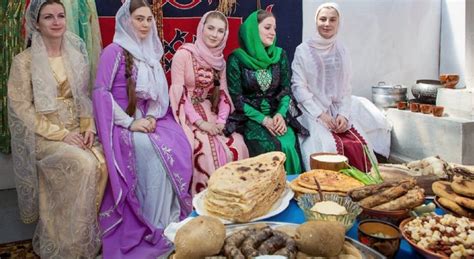 chechen women chechens girls national costumes food Chechnya people ...