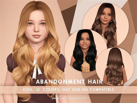 The Sims Resource - [PATREON] Abandonment Hair KIDS