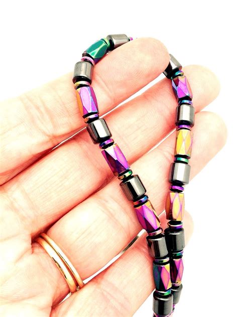 Multicolor NECKLACE Magnetic Therapy Migraine Whiplash Pain - Etsy