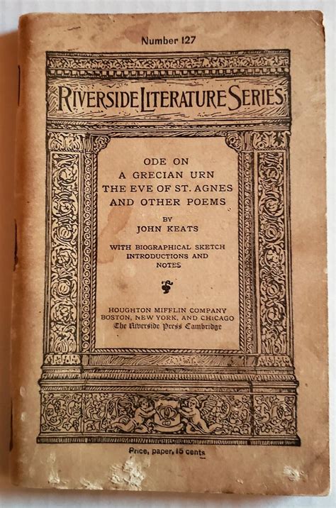 Ode On a Grecian Urn, The Eve of St. Agnes and Other Poems by John ...