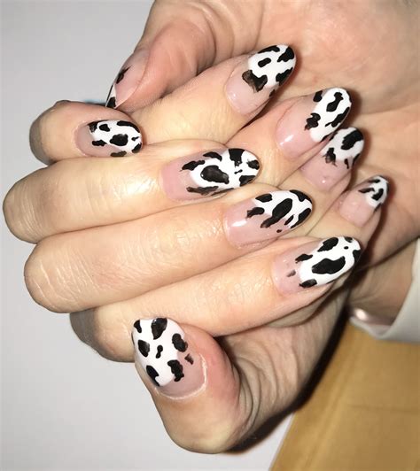 Cow print beauties | Cow nails, Cute nails, Gel nails