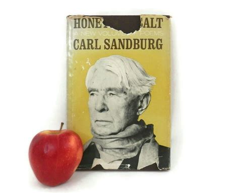 1963 Carl Sandburg Book Honey and Salt 1st Ed HC w/Dust Jacket American ...