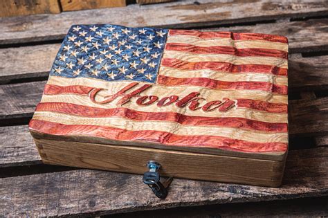 Custom American Flag Gun Safe Pistol Case Custom Handgun - Etsy