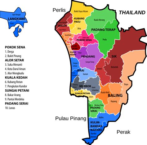 Kedah new electoral map (March 2017) - Openclipart