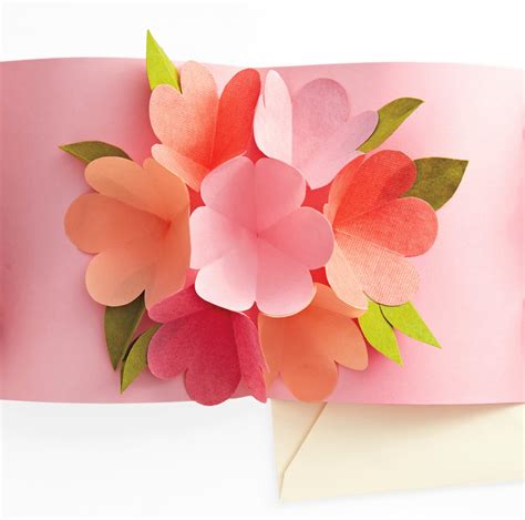 3D Pop Up Flower Card Template