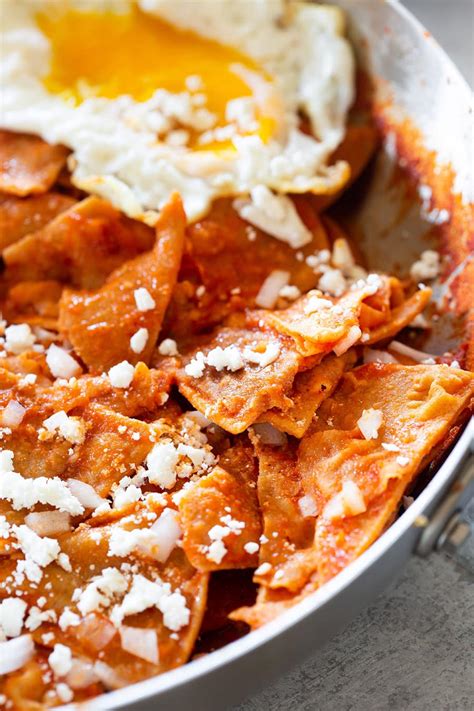 Mexican Chilaquiles Rojos Recipe | Dandk Organizer