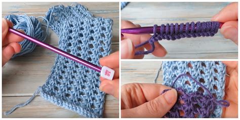 Tunisian lace stitch - How to Crochet - Crochet Kingdom