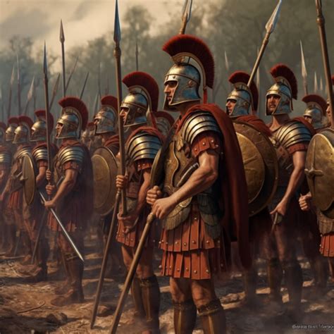 Ancient Roman Army In Battle