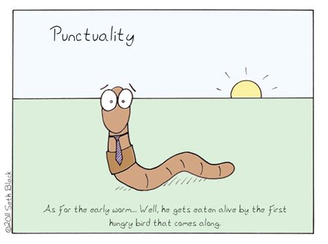 Punctuality Demotivational Poster - a web comic by Seth Black ...