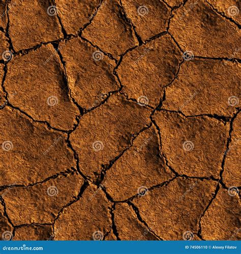 Seamless Texture Earth Cracked because of Drought Stock Photo - Image ...