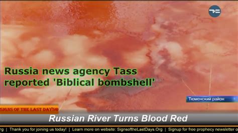 Russian River Turns Blood Red [Video] - Signs Of The Last Days