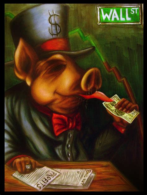 Greedy Pig Painting by jamorro on DeviantArt