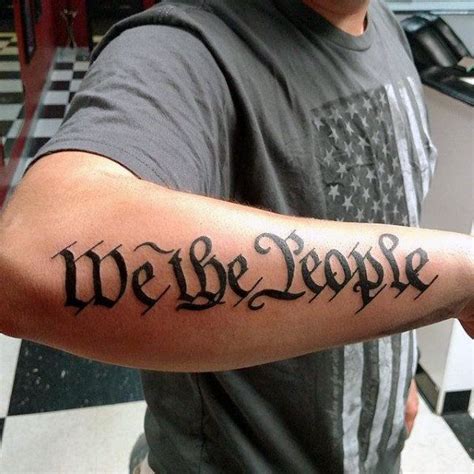 61 Epic We The People Tattoo Designs for Men [2024 Guide] | Tattoos ...