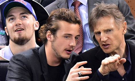 Liam Neeson enjoys quality time with his sons at ice hockey game | Liam ...