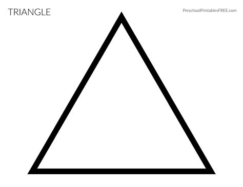 Triangle Worksheets for Preschool (free printable) – Free Preschool ...