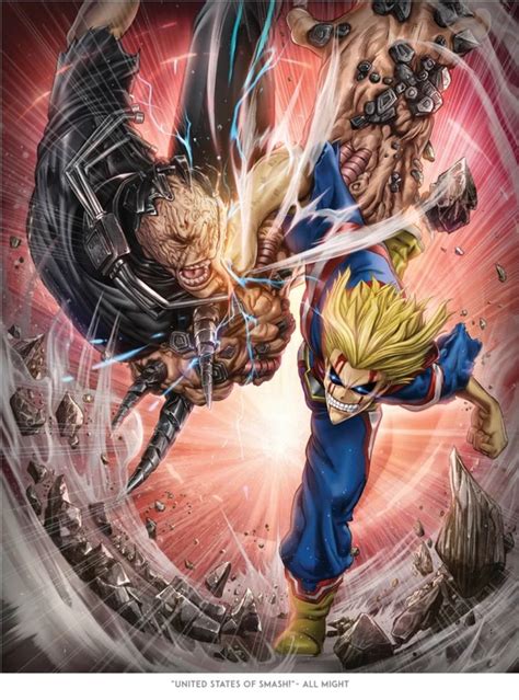 (ANIME) ALL MIGHT (UNITED STATES OF SMASH) - PREMIUM ART PRINT | Art ...