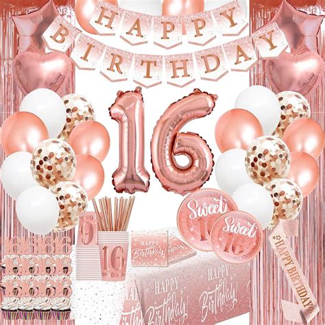 Rose Gold Sweet 16 Ideas That Will Make Your Birthday Party Shine - Get ...