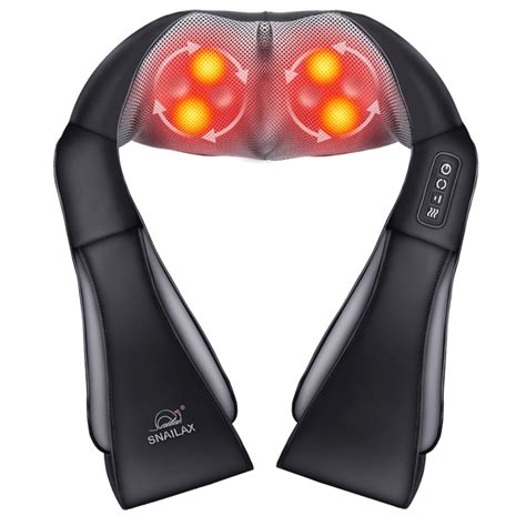 SNAILAX Neck Massager with Heat,Shiatsu Neck Massager for Pain Relief ...