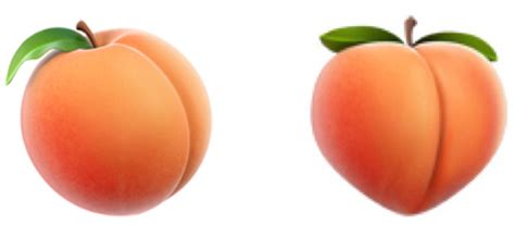 Beloved butt-looking peach emoji is back in iOS 10.2 beta 3, looks even ...