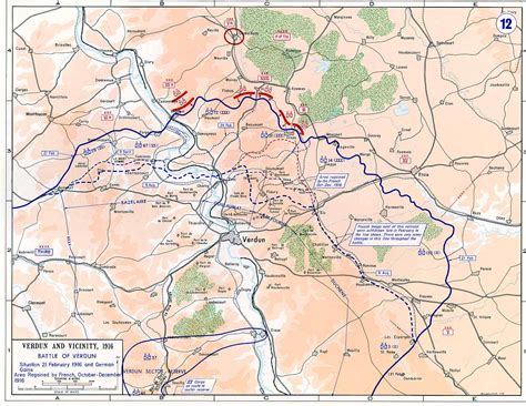 Map Depicting the Verdun Area