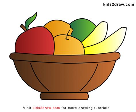 Easy Simple Vegetable Basket Drawing : Step By Step How To Draw ...