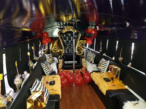 45th Birthday Party Bus | Party bus, 45th birthday, Birthday party