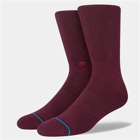 Stance Icon Unisex Socks Red M311D14ICO-BUR