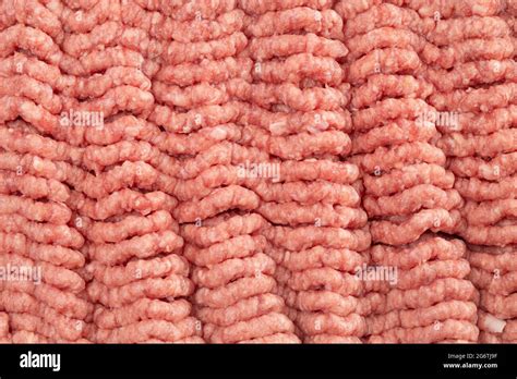 A Macro Background of Raw Hamburger Meat Texture Stock Photo - Alamy