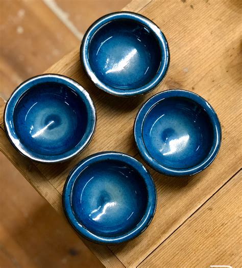 Salsa Bowls~Set of 4 {Classic White} - Alewine Pottery