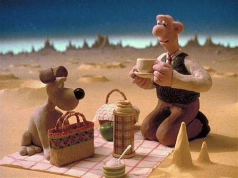 In "Wallace and Gromit: A Grand Day Out" the moon is not actually made ...