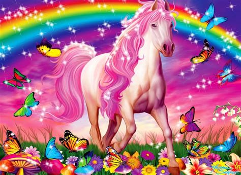 Unicorn And Rainbow (#261429) - HD Wallpaper & Backgrounds Download