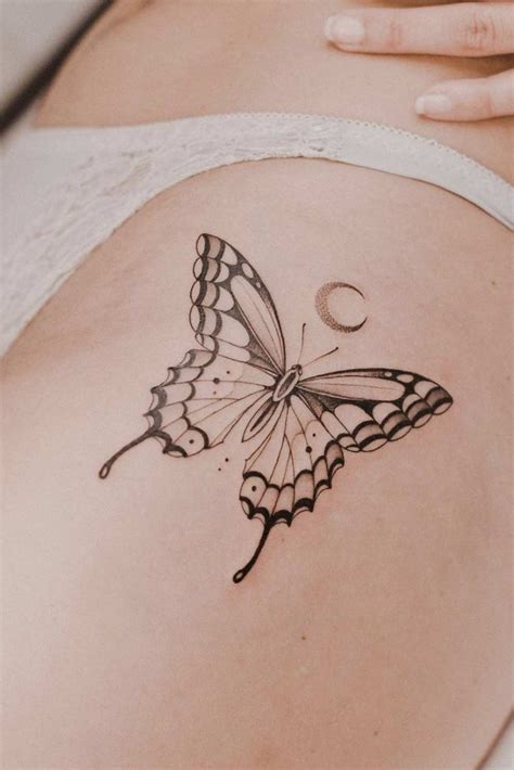 Butterfly Tattoo On Lower Back