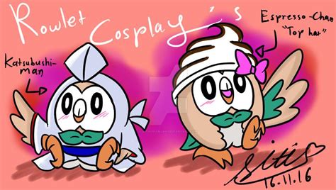 DOODLE::Rowlet Cosplay's by Sitinuramjah on DeviantArt