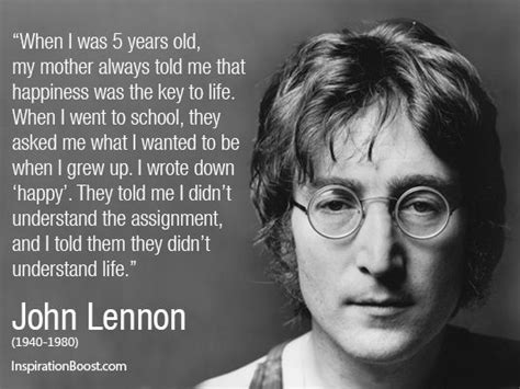 john lennon quote about life and happiness