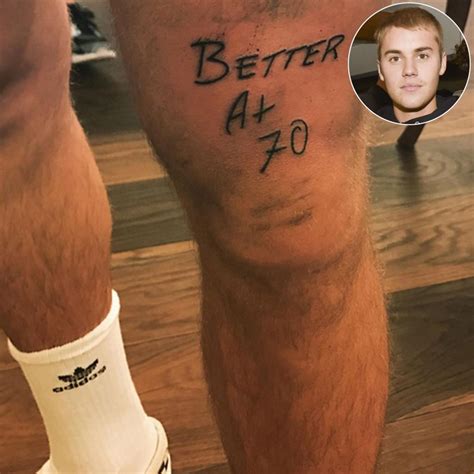 Justin Bieber's New Tattoo Reminds Him to Be 'Better at 70' and Urges ...