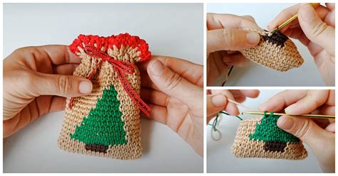 Crochet Christmas Mini Bag - Crochet Kingdom