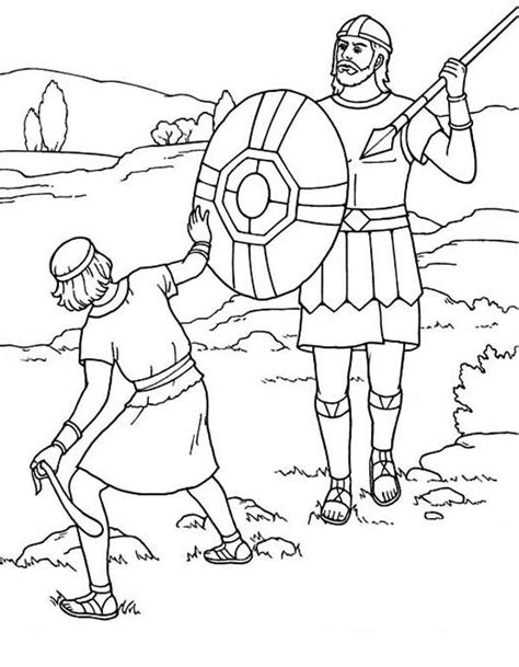 David and Goliath Coloring Pages - Best Coloring Pages For Kids