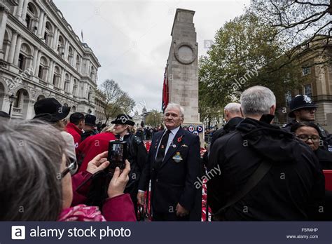 London, UK. 8th November, 2015. Remembrance Day Poppy Wreaths at The ...