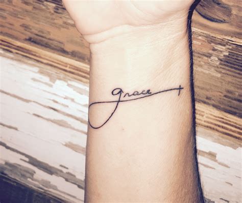 Grace! #tattoo #grace #wrist | Tattoos for women small, Wrist tattoos ...