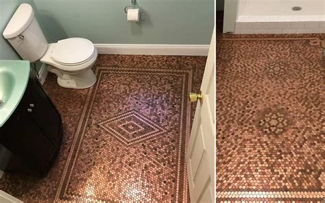 How To Penny Tile A Floor | Viewfloor.co