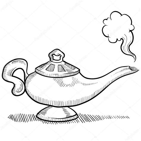 Aladdin Lamp Drawing at GetDrawings | Free download