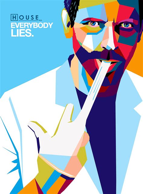 House MD poster vector polygone Film Posters Art, Cool Posters, Poster ...