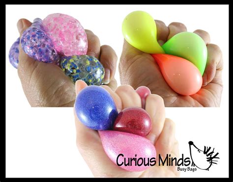 Set of 9 Mini Stress Balls - 3 Different Styles in 3 Packs - of Small ...