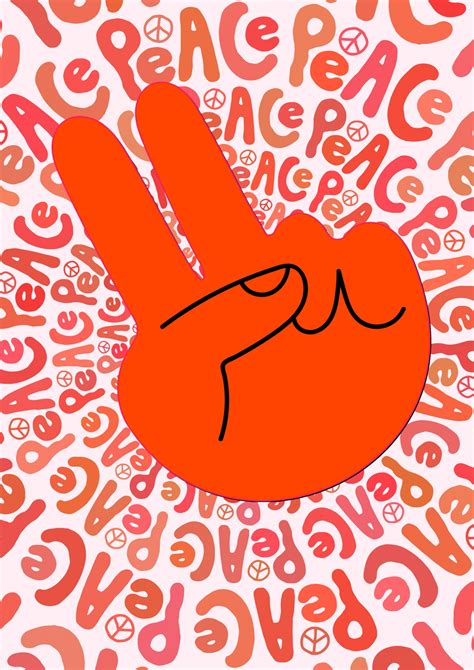 Retro Peace Sign Word Art And Hand Free Stock Photo - Public Domain ...